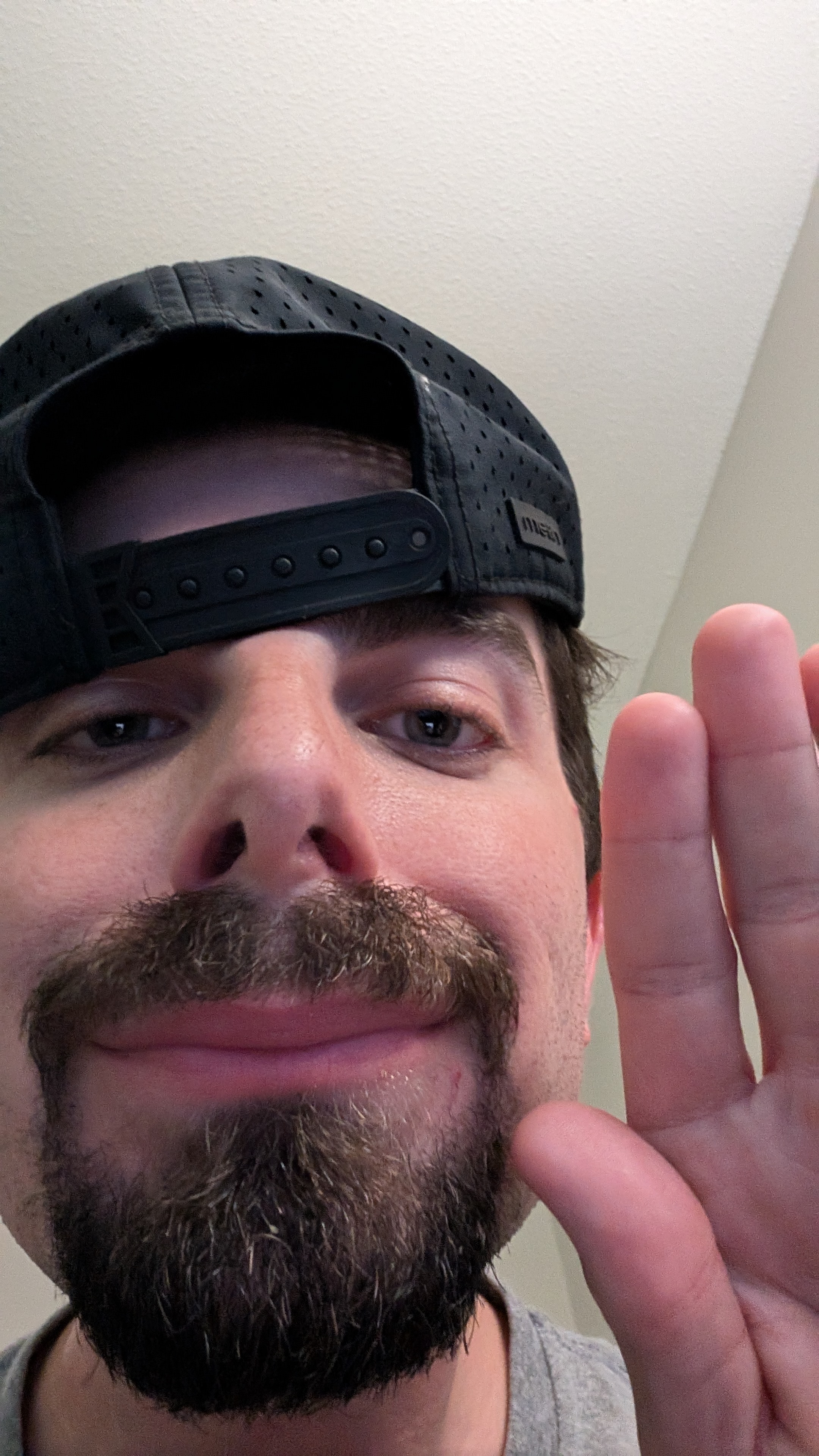 Image of Alex saying hi to his mom